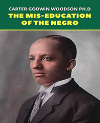 Carter G. Woodson portrait with book title.