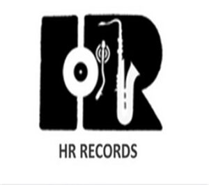 HR Records logo with musical elements.