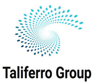 Taliferro Group logo with swirl design.