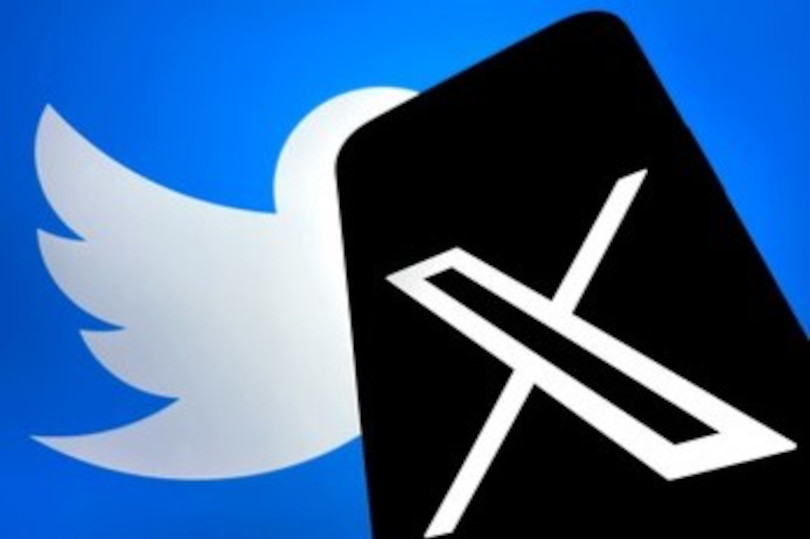 Twitter logo with new 'X' branding.