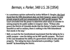 Berman v Parker