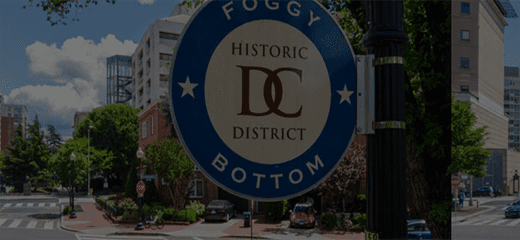 Foggy Bottom historic district sign