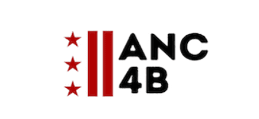 ANC 4B logo with three red stars