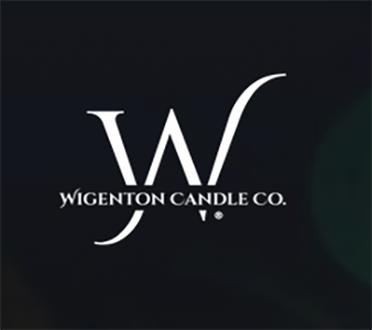 Wigenton Candle Co. logo on black background
